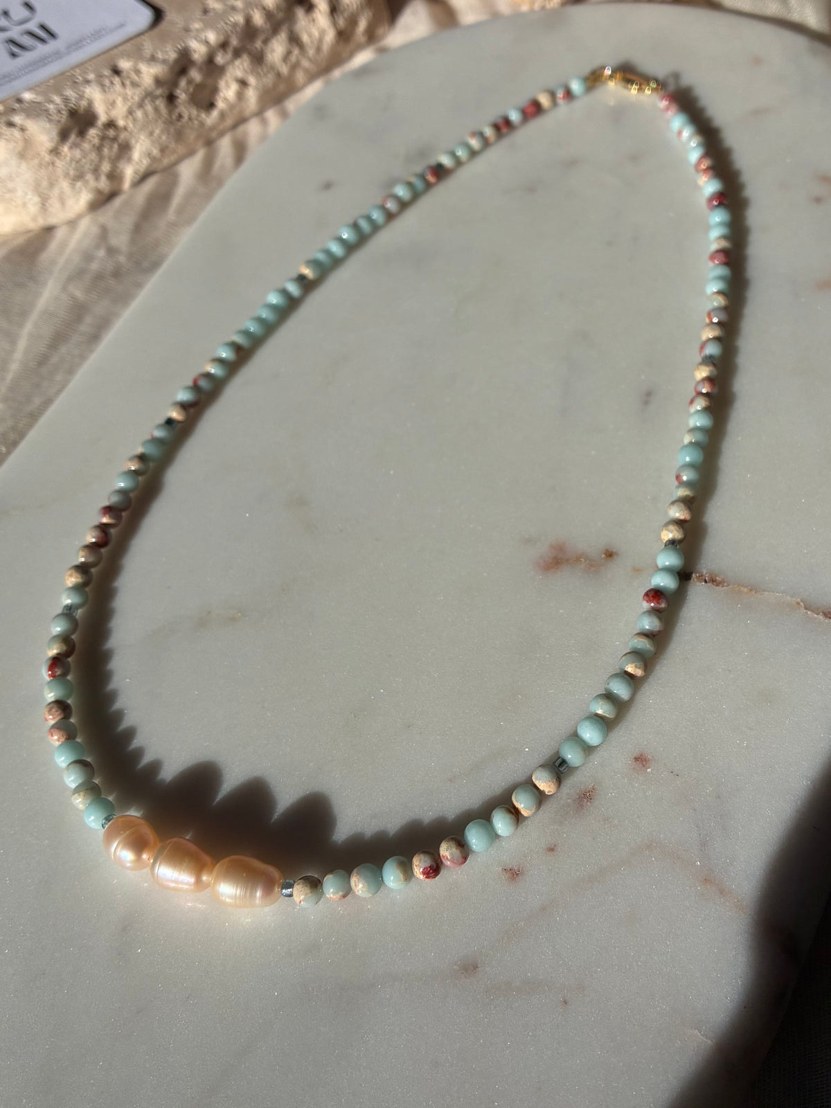 Handbeaded Necklaces - Pearl Meadow - No. 18