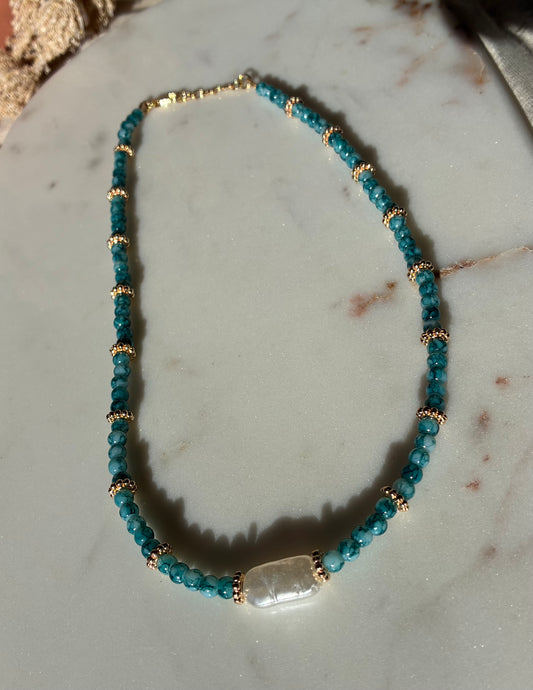 Handbeaded Necklaces - Ocean Glass - No. 5